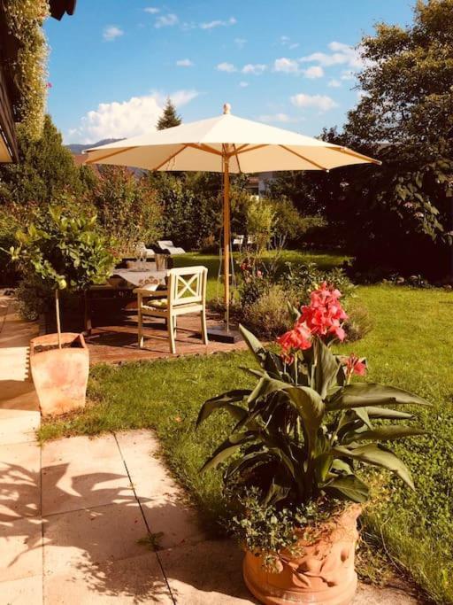 Charmantes Garten-Apartment: Erholung Im Chiemgau Unterwössen Dış mekan fotoğraf