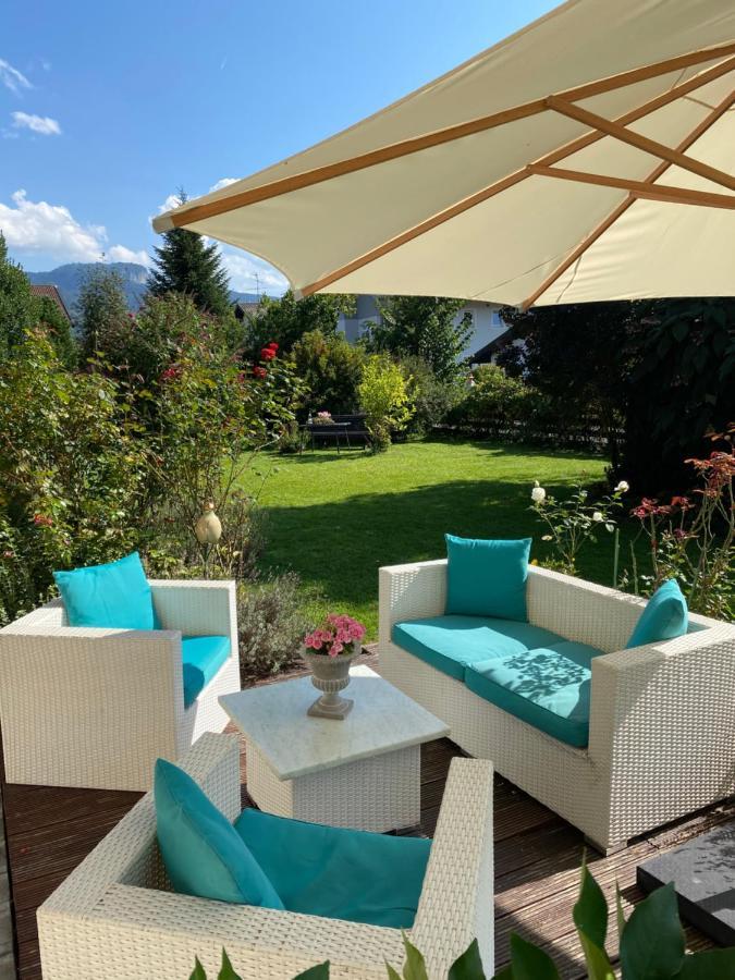 Charmantes Garten-Apartment: Erholung Im Chiemgau Unterwössen Dış mekan fotoğraf